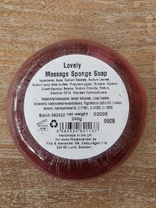 Massagetvål - Lovely (Röd)