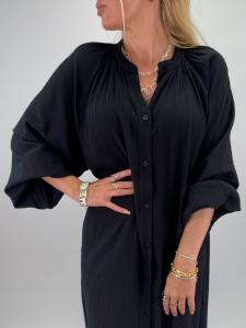 Maxiklänning med struktur, Svart, Lucy - Gemini