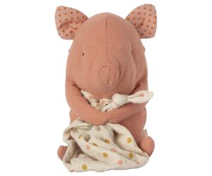 Lullaby friends, Pig (Speldosa Gris med snuttefilt) - Maileg