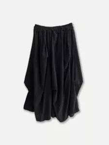 Kjol i babycord, Svart, Lulu - Reunion Home