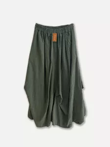 Kjol i babycord, Forest Green, Lulu - Reunion Home