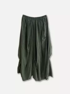 Kjol i babycord, Forest Green, Lulu - Reunion Home