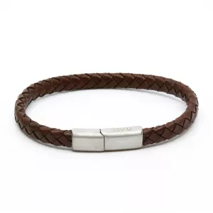 Armband Läder Man, Fredrik Cognac – 7EAST
