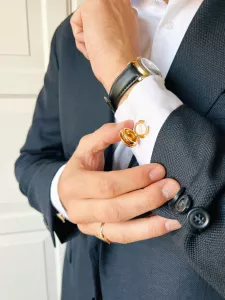 Cufflinks Guld, Magnus (Set om 2) - The Shoelace Brand