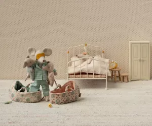 Maileg Babymus i babylift - Rosa