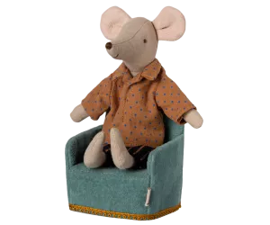 Maileg  - Fåtölj Sammet Mint