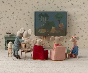 Maileg  - Fåtölj Sammet Rosa