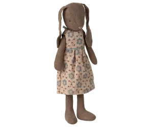 Maileg  - Kanin Storlek 2 Brun Med Klänning