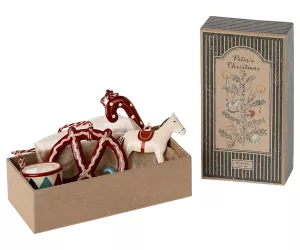 Maileg Metal Ornament set - Peter's Christmas