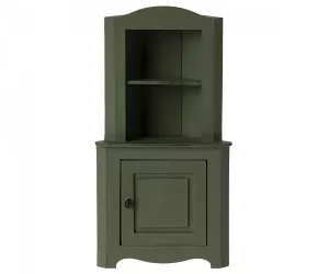Maileg Miniatyr hörnskåp - Mörkgrön