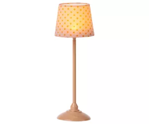 Maileg Mörkrosa Miniatyrgolvlampa Till Maileg Minatyrhus