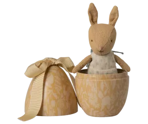 Maileg Påskägg med mikrokanin, Liten - Gul