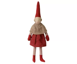 Maileg Pixy, Storlek 2 - Flicka - Stickad poncho och kjol    LEV OKTOBER