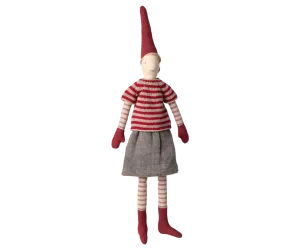 Maileg Pixy, Storlek 3 - Flicka - Kjol och stickad randig tröja   LEV OKT/NOV