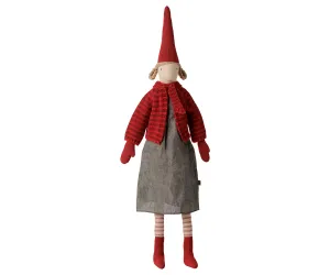 Maileg Pixy, Storlek 4 - Flicka - Randig stickad kofta   LEV OKTOBER