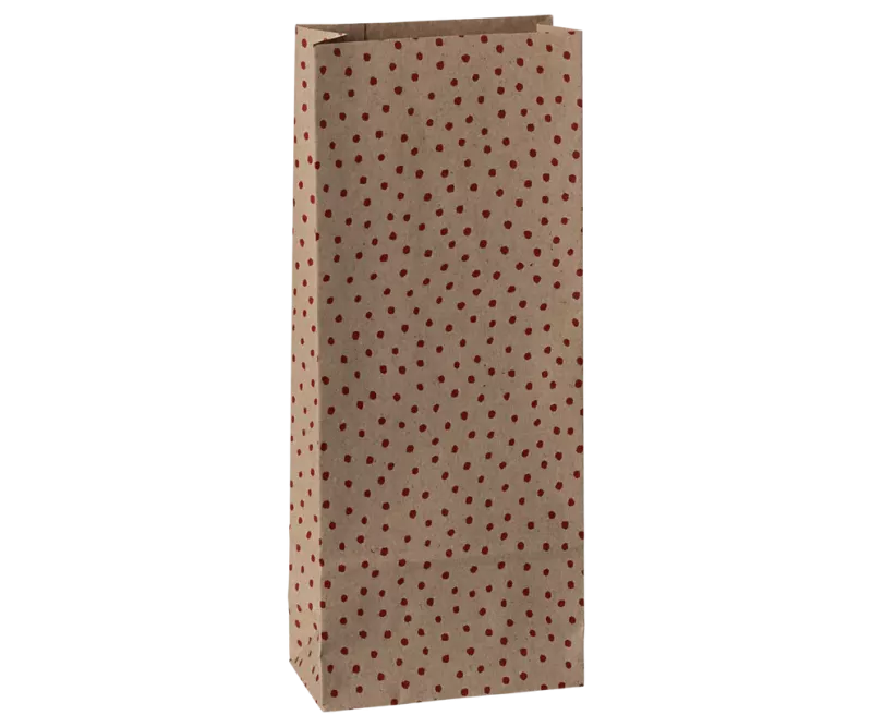 Maileg Presentpåse, Polkaröd Mini (24x10 cm)