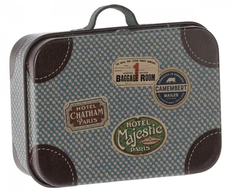 Maileg - Resväska, Micro - Blå