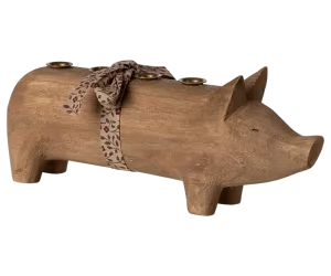 Maileg Träljusstake, Gris, Advent - Natur  LEV OKT/NOV