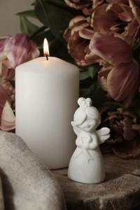 Majas Ängel Rosa Bandet i gåvobox - Majas Cottage