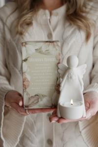 Majas Vänskaps Ängel för värmeljus inkl Gåvobox - Majas Cottage