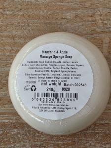 Massagetvål - Mandarin / Äpple (Vit)