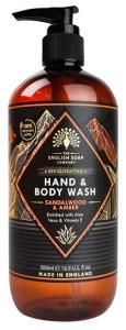 Hand & Body Wash Sandalwood & Amber 500ml