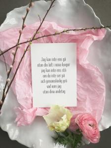 Tavla, Inte utan dina andetag (A5) - Mellow Design