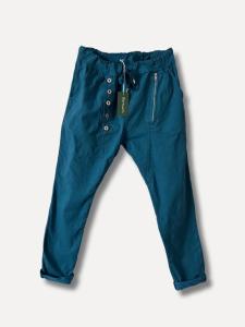 Byxa i stretch, Petrol, Milano, Box X-tra - Reunion Home