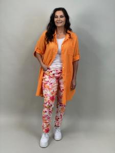Långskjorta i bomull, Orange (Milou) - Mix by Heart
