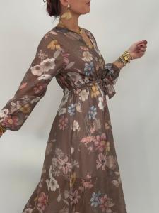 Klänning Blommig, Brun Mirelle - Gemini    BERÄKNAD LEV: JAN/FEB