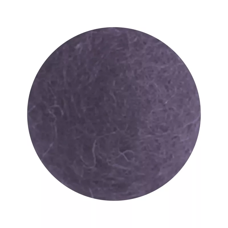 Mörk lavendel, blomma i tovad ull, X-large (12512) - Én Gry & Sif