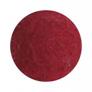 Mörk röd blomma i tovad ull, stor (17929) - Én Gry & Sif