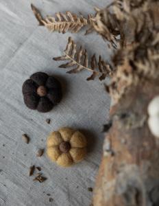 Mörkbrun dekorations pumpa (HAGA) - Storefactory