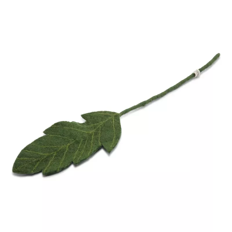 Mörkgrönt tovat blad, 45 cm (10313) - Én Gry & Sif