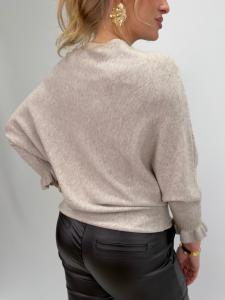 Stickad tröja med fjärilsärm, Beige Nanna - Gemini    BERÄKNAD LEV: JAN/FEB