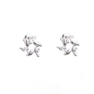 Örhänge i "silver" och strass - Gemini