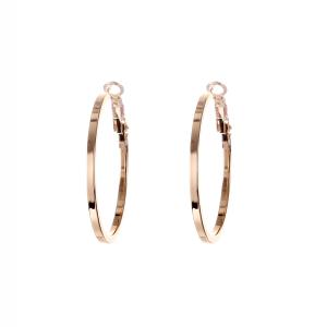 Gemini Örhängen, Guldpläterad ring