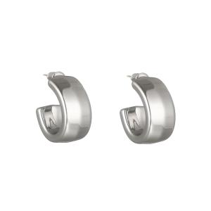 Örhängen, Silverfärgad halvcreol - Gemini