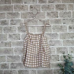 Linne, Rutig Beige / Vit, Nilla - Cabana Living
