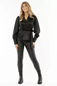 Omlottblus Chloe Svart - Capri Collection