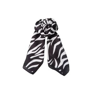 Scarves, Svart / Vit Zebra (70x70 cm) - Black Colour
