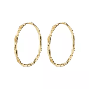 Örhängen Eddy, Guldpläterade Ringar, Maxi - Pilgrim