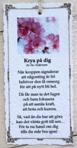 Diktkort - Krya på dig