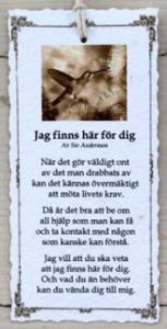 Diktkort - Jag finns här för dig