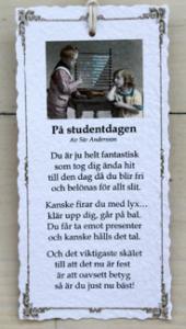 Diktkort - På studentdagen