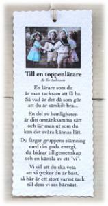 Diktkort - Till fröken