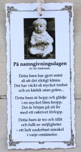 Diktkort - På namngivningsdagen