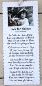Diktkort - Tack för hjälpen