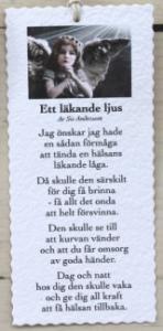 Diktkort - Ett läkande ljus