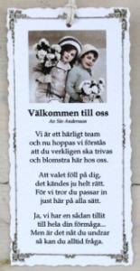 Diktkort - Välkommen till oss